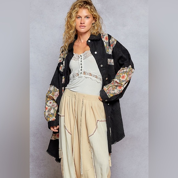 POL “ Meadow Muse “ Patchwork Jacket | Midnight Mix - Picture 2 of 5